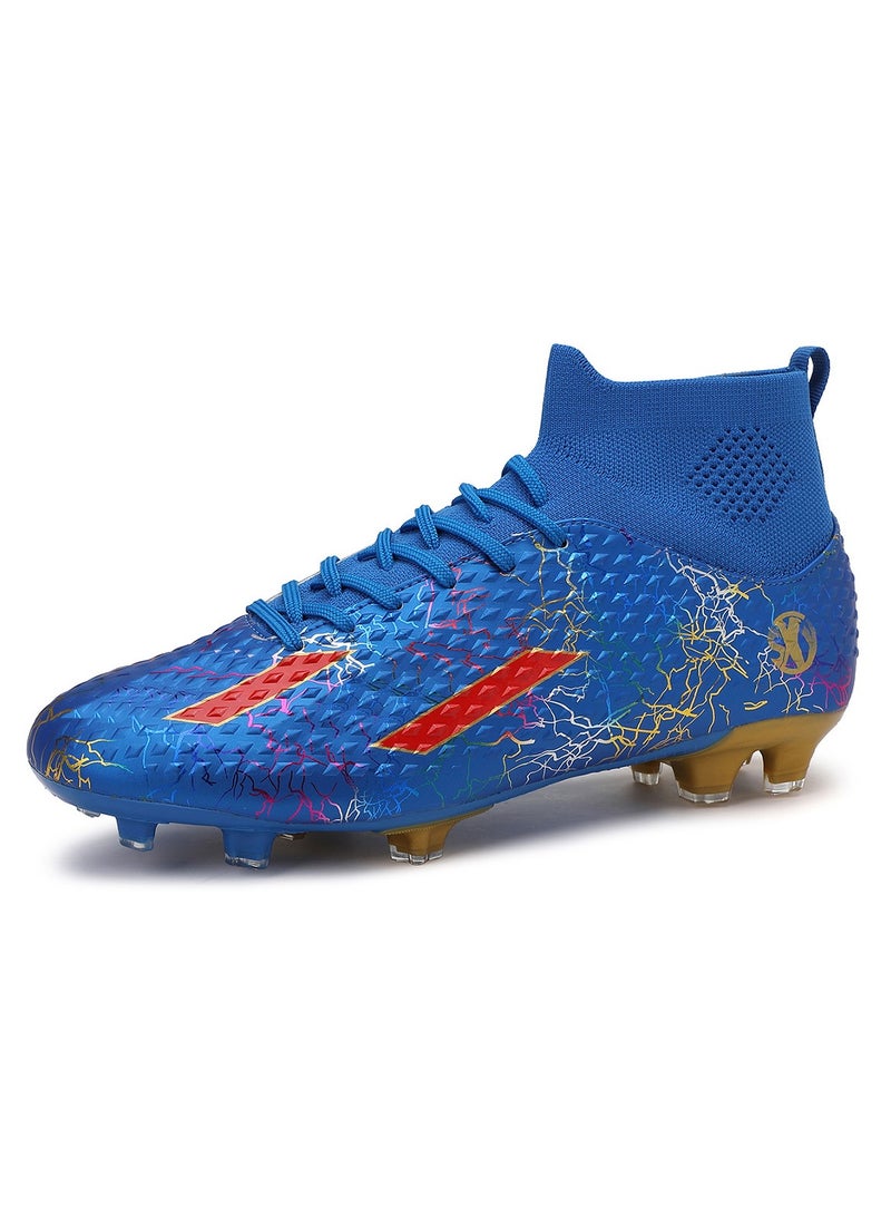 SKY WING Men and Women Soccer Shoes Adults FG Sole Soccer Cleats Elastic High-collar Knit Design Lightweight Training Football Shoes  - Image 1
