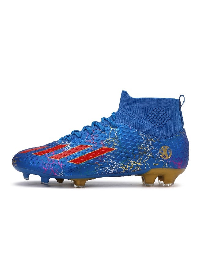 SKY WING Men and Women Soccer Shoes Adults FG Sole Soccer Cleats Elastic High-collar Knit Design Lightweight Training Football Shoes - Image 2