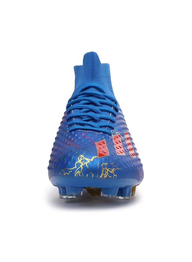 SKY WING Men and Women Soccer Shoes Adults FG Sole Soccer Cleats Elastic High-collar Knit Design Lightweight Training Football Shoes - Image 5