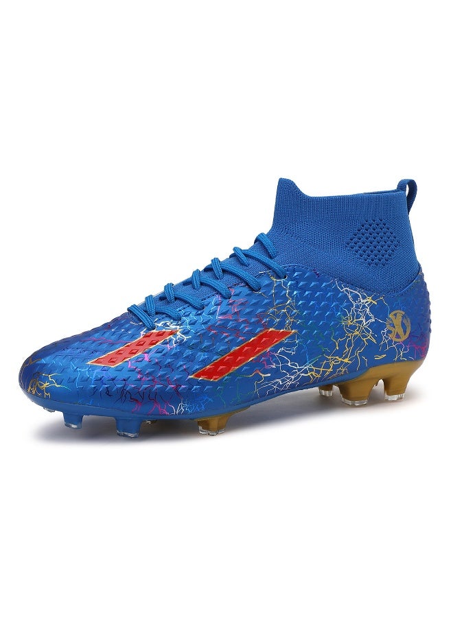 SKY WING Men and Women Soccer Shoes Adults FG Sole Soccer Cleats Elastic High-collar Knit Design Lightweight Training Football Shoes - Image 2