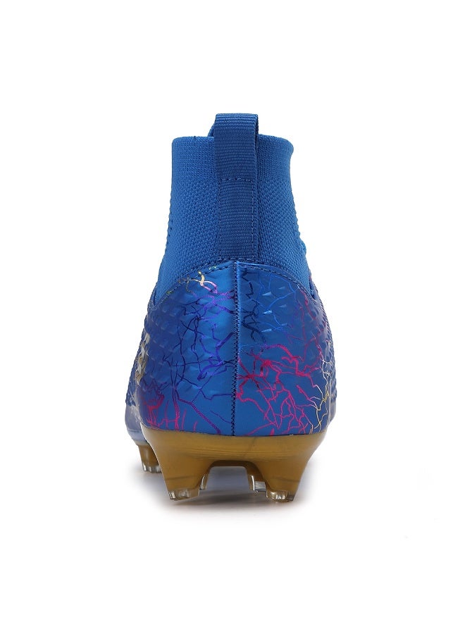 SKY WING Men and Women Soccer Shoes Adults FG Sole Soccer Cleats Elastic High-collar Knit Design Lightweight Training Football Shoes - Image 3