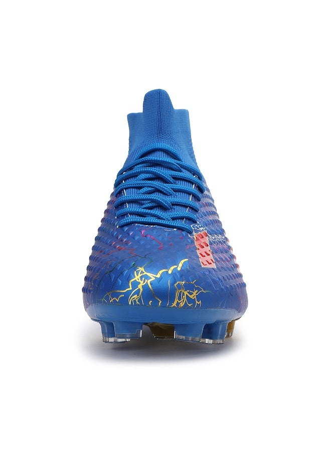 SKY WING Men and Women Soccer Shoes Adults FG Sole Soccer Cleats Elastic High-collar Knit Design Lightweight Training Football Shoes - Image 5