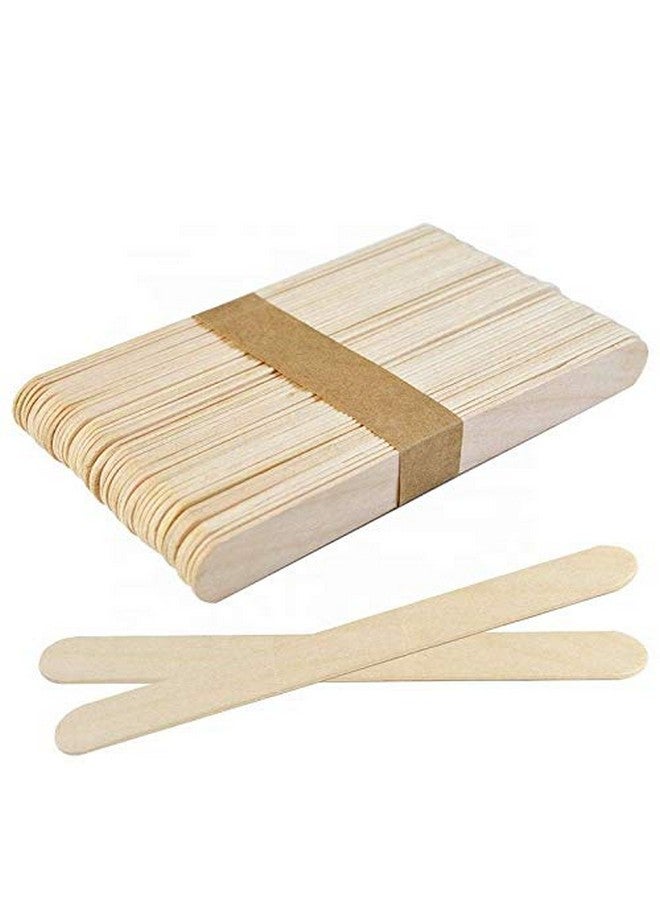 Ghelonadi Wooden Wax Spatula Tongue Depressor Hair Remove Cream Applicator, Facial Mask Applicator, Hard Wax Bean Mixing Strips(50 PCS)