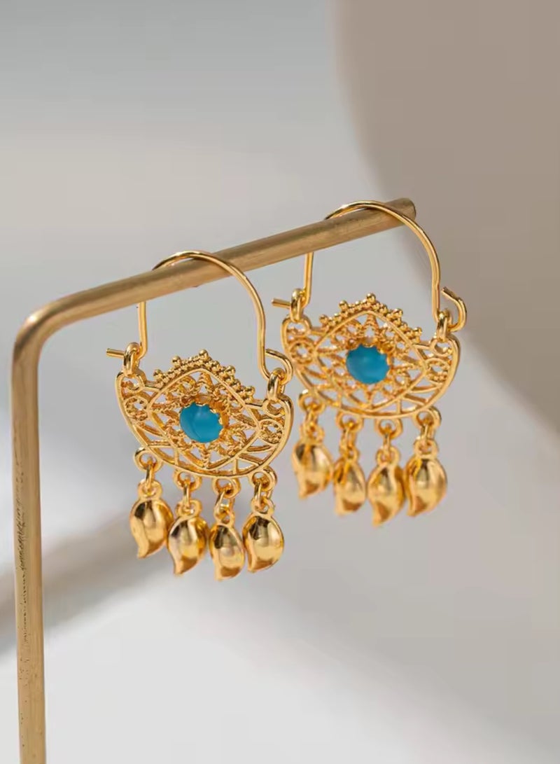 GOLDMAX Elegant 21k Gold Plated Earrings For Women - Image 1