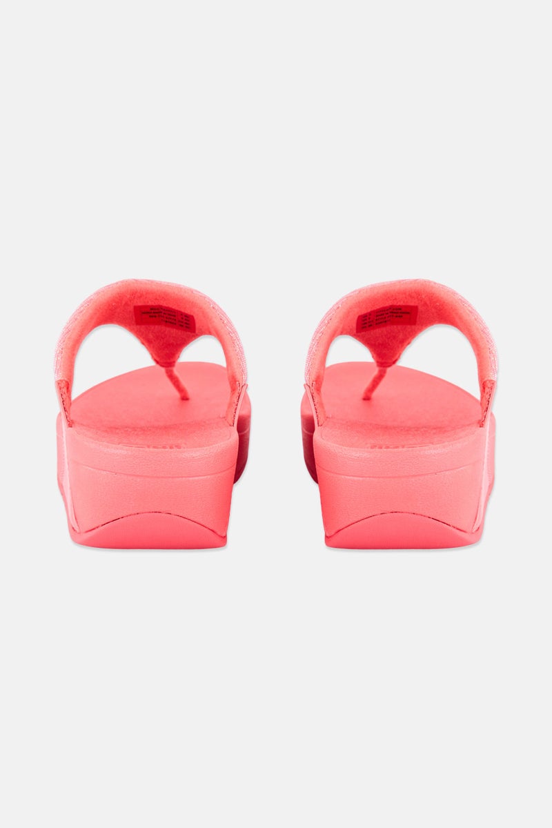 FitFlop Women Slip On Sandal, Rosy Coral - Image 2