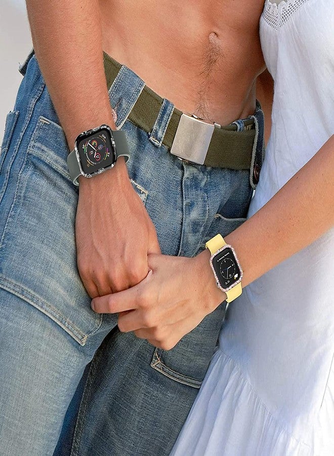 Yrzper 7 Pack Case Compatible for Apple Watch SE Series 6 5 4 3 2 44mm 40mm 42/38mm Hard PC Leopard Case with Tempered Glass Smartwatch Screen Protectors Full Protective Cover for Women(7Pack, 40mm) - Image 3