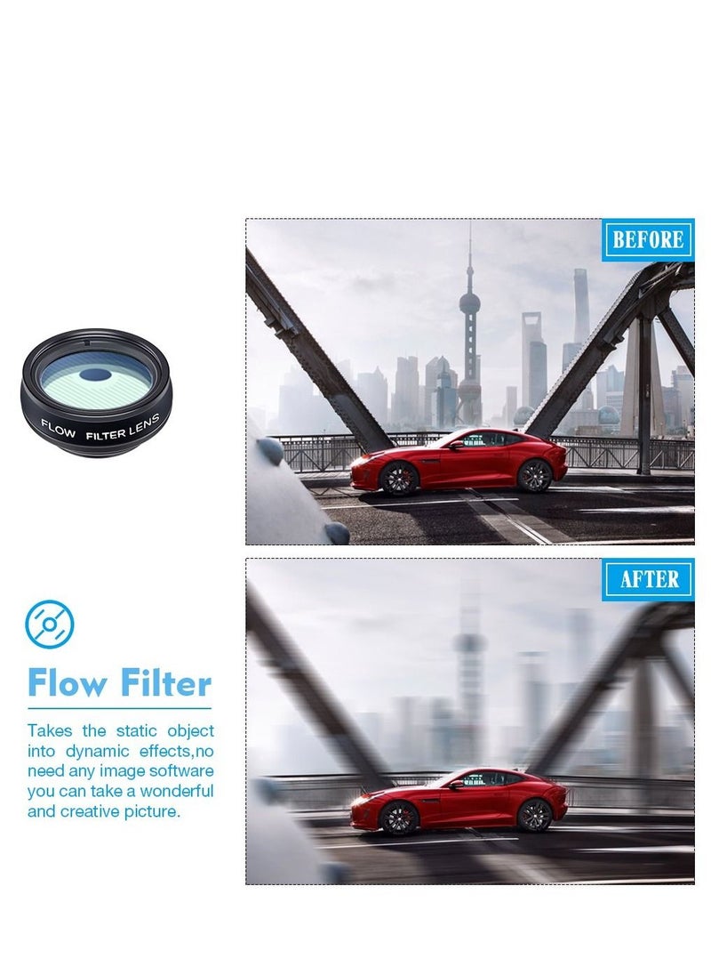 Generic 10 in 1 Phone camera Lens Kit Fisheye Wide Angle macro CPL Filter Kaleidoscope and 2X telescope for smartphone  - Image 5