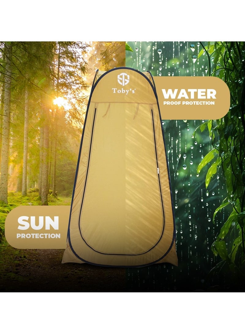 Toby's Toby’s Portable Orange Bath Tent WD-Orange – 1.5M Privacy Tent for Shower, Changing, and Toilet Use in Camping and Outdoor Settings - Image 4