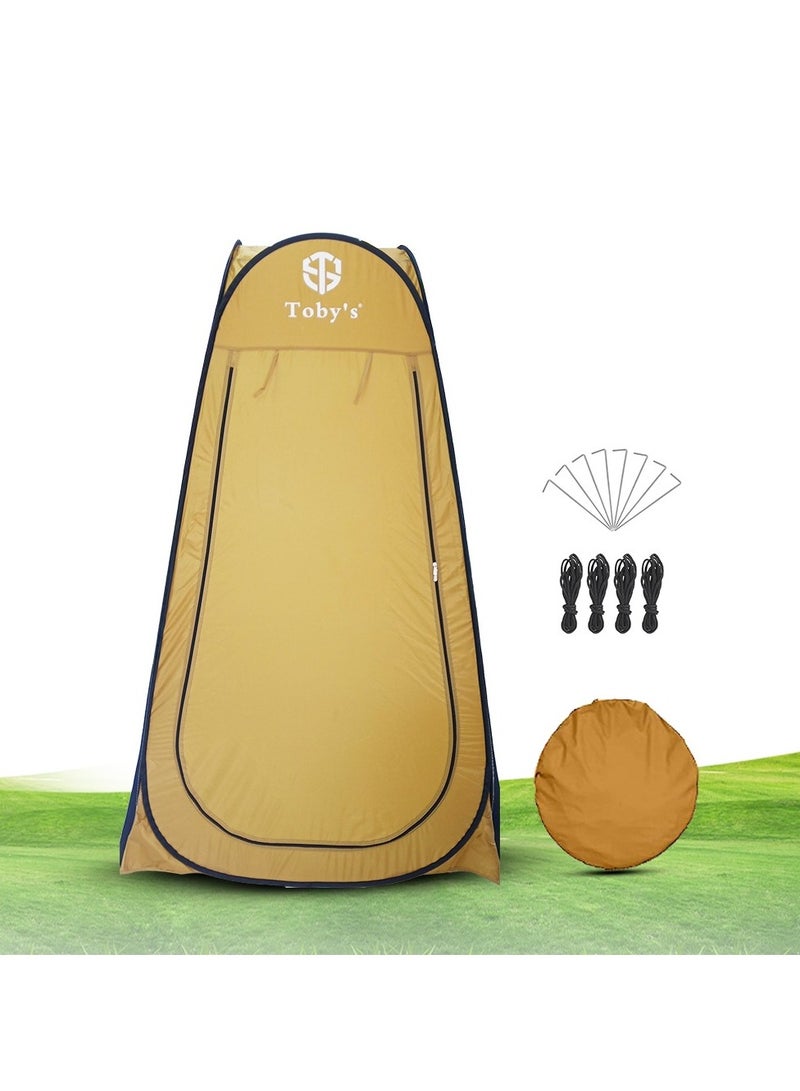 Toby's Toby’s Portable Orange Bath Tent WD-Orange – 1.5M Privacy Tent for Shower, Changing, and Toilet Use in Camping and Outdoor Settings - Image 1