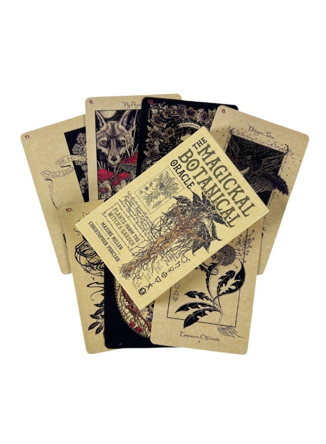 NIBEMINENT Magic Plant Divination Card Deck: 33 Tarot Cards - English Divination Card Set - Image 1