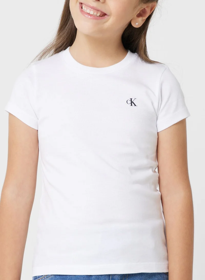 Calvin Klein Jeans Kids 2 Pack Monogram T-Shirt