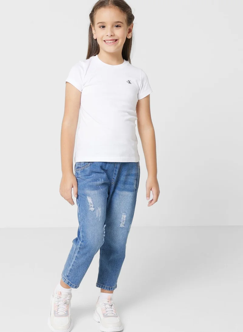 Calvin Klein Jeans Kids 2 Pack Monogram T-Shirt