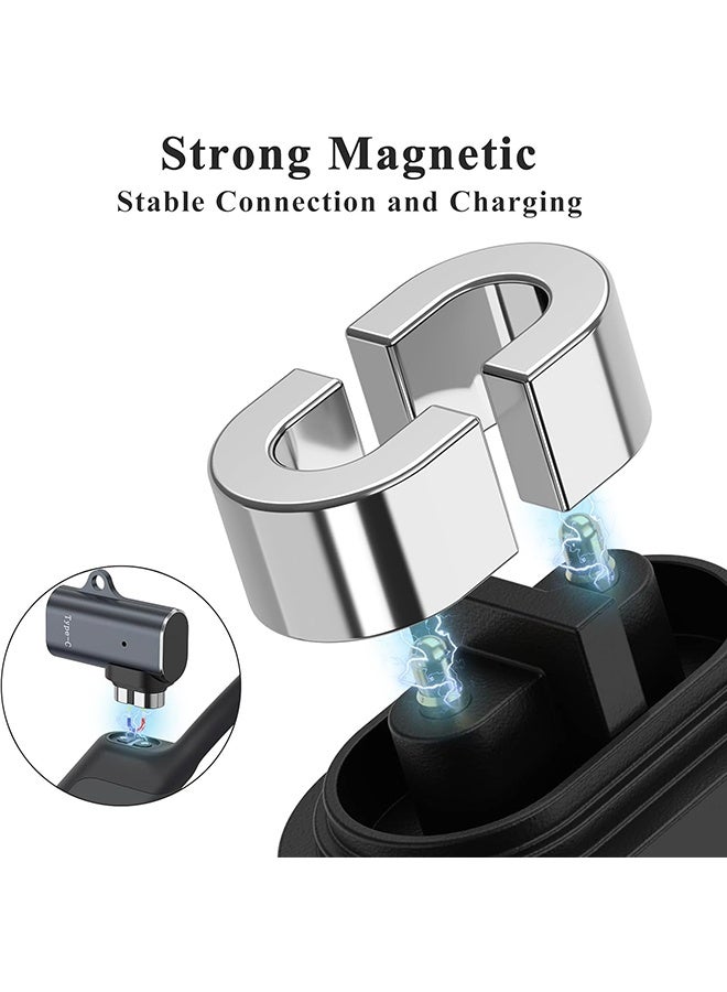 دبليو أف أف أو محول شاحن مغناطيسي USB C مزدوج - محول شحن سماعات الرأس - محول كابل شحن Type C متوافق مع Shokz Aeropex، OpenRun، OpenRun Pro، OpenRun Mini، OpenRun Air، OpenComm 2/UC - مع حبل تعليق - Image 4