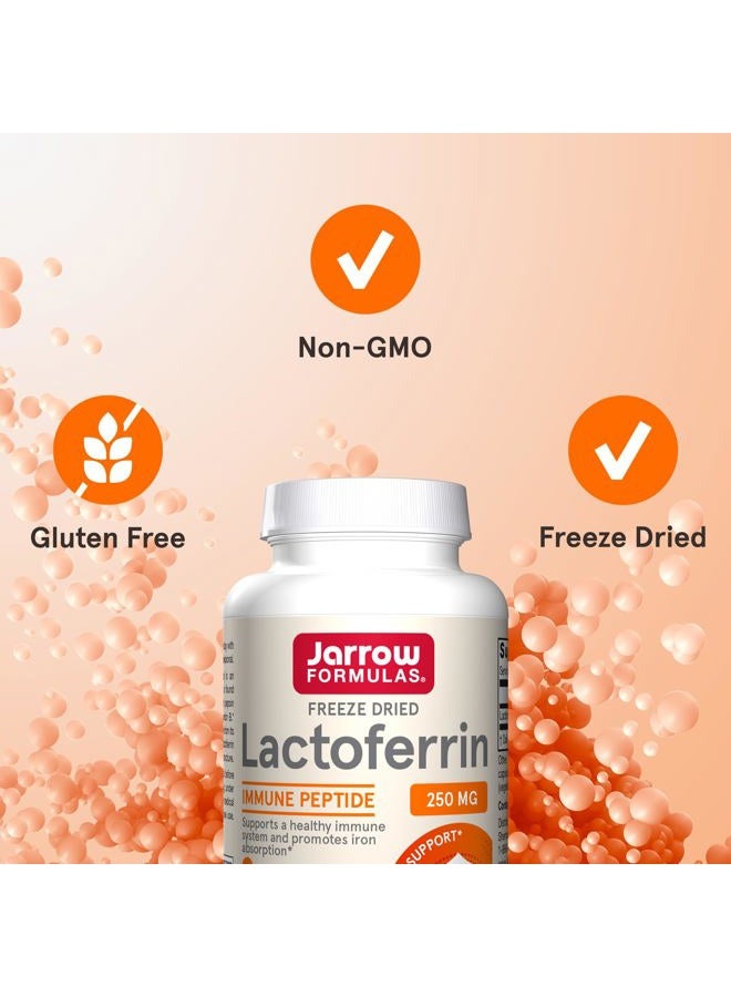 jarrow formulas Lactoferrin 250 mg - Immune-Supporting Glycoprotein - For Healthy Immune System Support & Iron Absorption - Freeze Dried - Gluten Free - Non-GMO - 30 Capsules (Servings) - Image 5