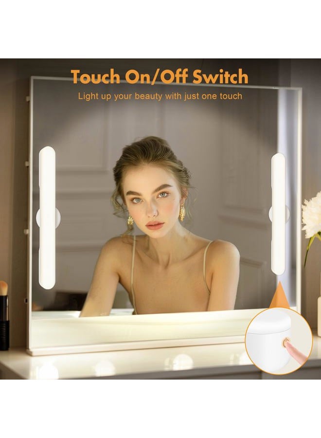 cambk Set of 2 Wireless Vanity Makeup Lights for Mirror, Rechargeable LED Stick On Light Bar for Bathroom Mirror with 3 CCT&Dimmable, Elegant Cordless Lighting Chritsmas Holiday Gifts for Women - Image 3