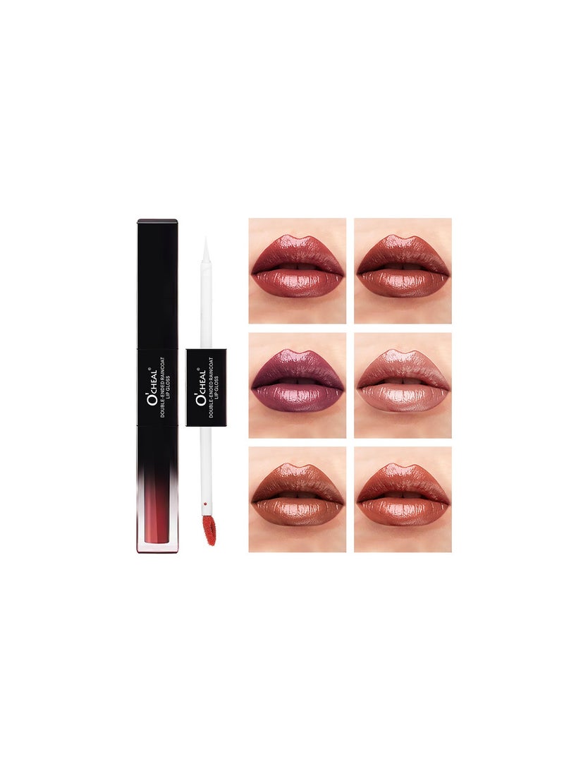 Me Now Dual Ended Longwearing Matte Liquid Lipgloss 02 Carrot Red  - Image 3