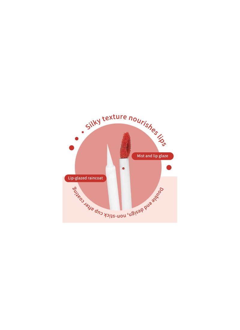 Me Now Dual Ended Longwearing Matte Liquid Lipgloss 02 Carrot Red  - Image 5