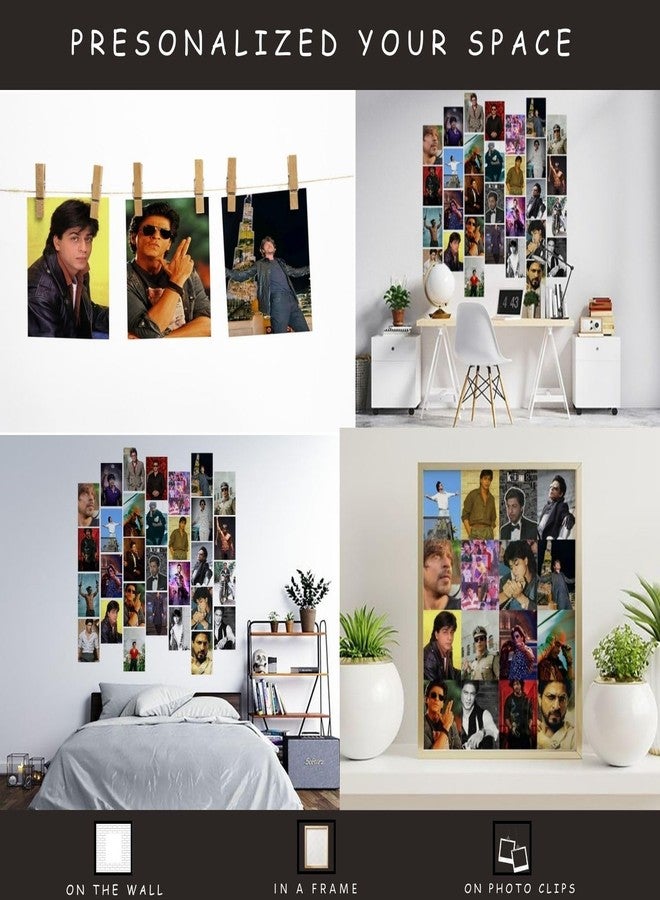 Kitty Cat® Shah Rukh Khan Photo Aesthetic Wall Collage Kit || 30 Unique Poster Set + Free Tape, 4x6in Each, Posters: Dorm, Hostel Essential, Aesthetic Room Decor (Shah Rukh Khan) - Image 3