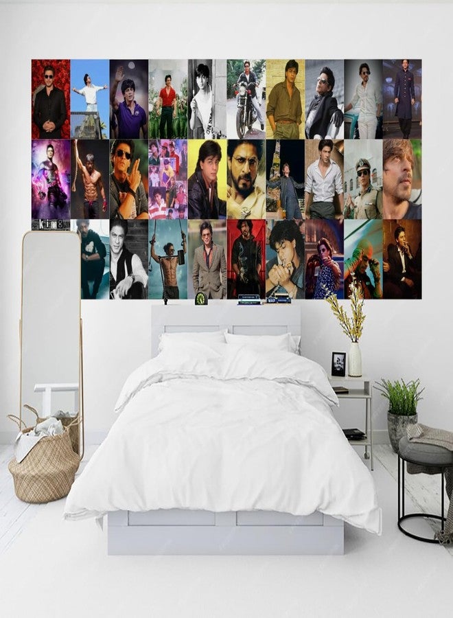 Kitty Cat® Shah Rukh Khan Photo Aesthetic Wall Collage Kit || 30 Unique Poster Set + Free Tape, 4x6in Each, Posters: Dorm, Hostel Essential, Aesthetic Room Decor (Shah Rukh Khan) - Image 5