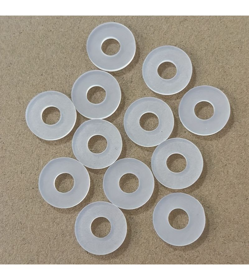 White Silicone Gaskets 24 Pcs 15x6x2mm Thickened Pipe Seals Screw Ring Washers Home Accessories - Image 4