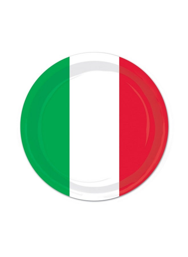 Beistle أطباق حمراء وبيضاء وخضراء (8/عبوة) - Image 2