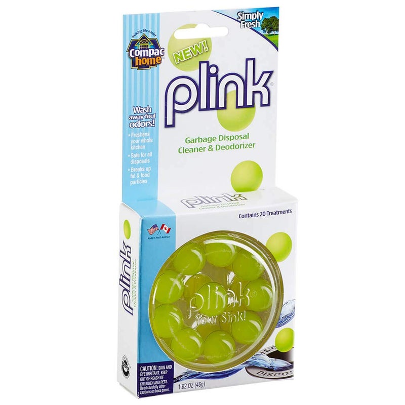 COMPAC HOME Plink Garbage Disposal Cleaner and Deodorizer, Air Fresheners for Garbage Disposal, Home Accessory Cleaning Products for Kitchen, Simply Fresh Scent, 80 Count - Image 1