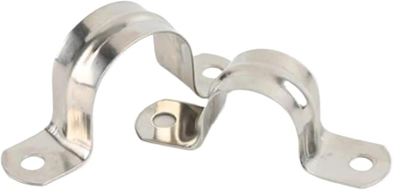 Stainless Steel U Shape Conduit Clamp 120pcs Pipe Fittings For Woodworking Mounting - Image 3