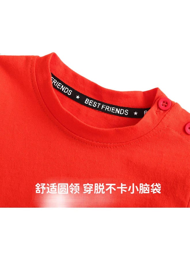 YUZHAOLIN Children'S Short Sleeve T-Shirt Summer Boys And Girls T-Shirt Nezha Clothing Basic Cotton Top For Toddlers And Kids - Image 1