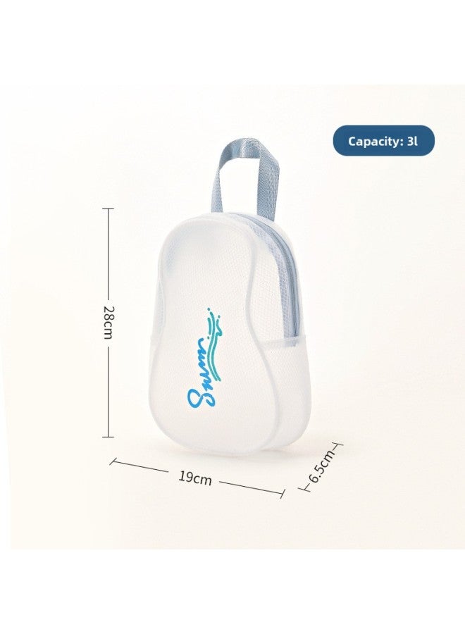 Generic Swimming Storage Bag Women's Dry And Wet Separation Swimsuit Swimming Equipment Special Portable Swimming Bag Waterproof Bag For Travel-Color:Uncompartment White Trumpet - Image 1