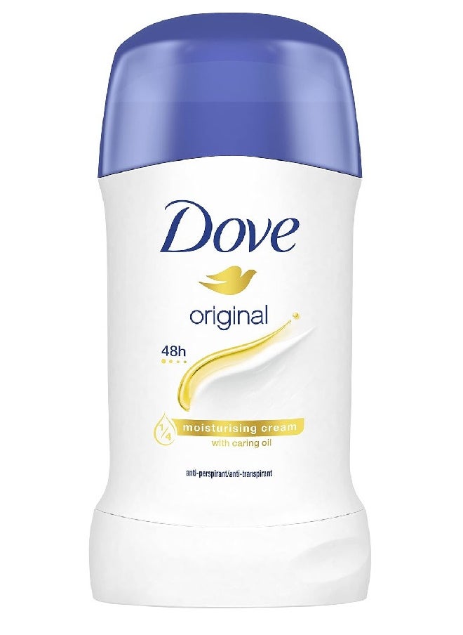 Dove - Original Anti-Perspirant Deodorant Stick White 40ml - Image 1