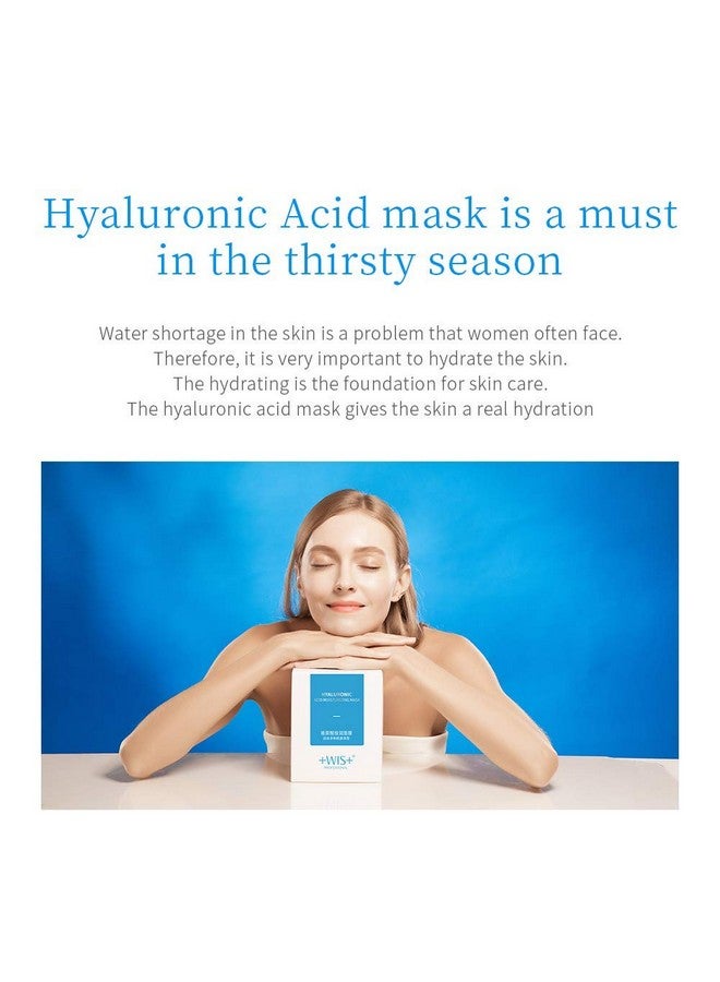 +WIS+ Wis+ Hyaluronic Acid Essence 24 Sheet Mask With Aloe Vera Vitamin B5 Deep Hydration And Moisturizing Anti Aging Facial Mask Beauty Mask For All Skin Care Type  - Image 5