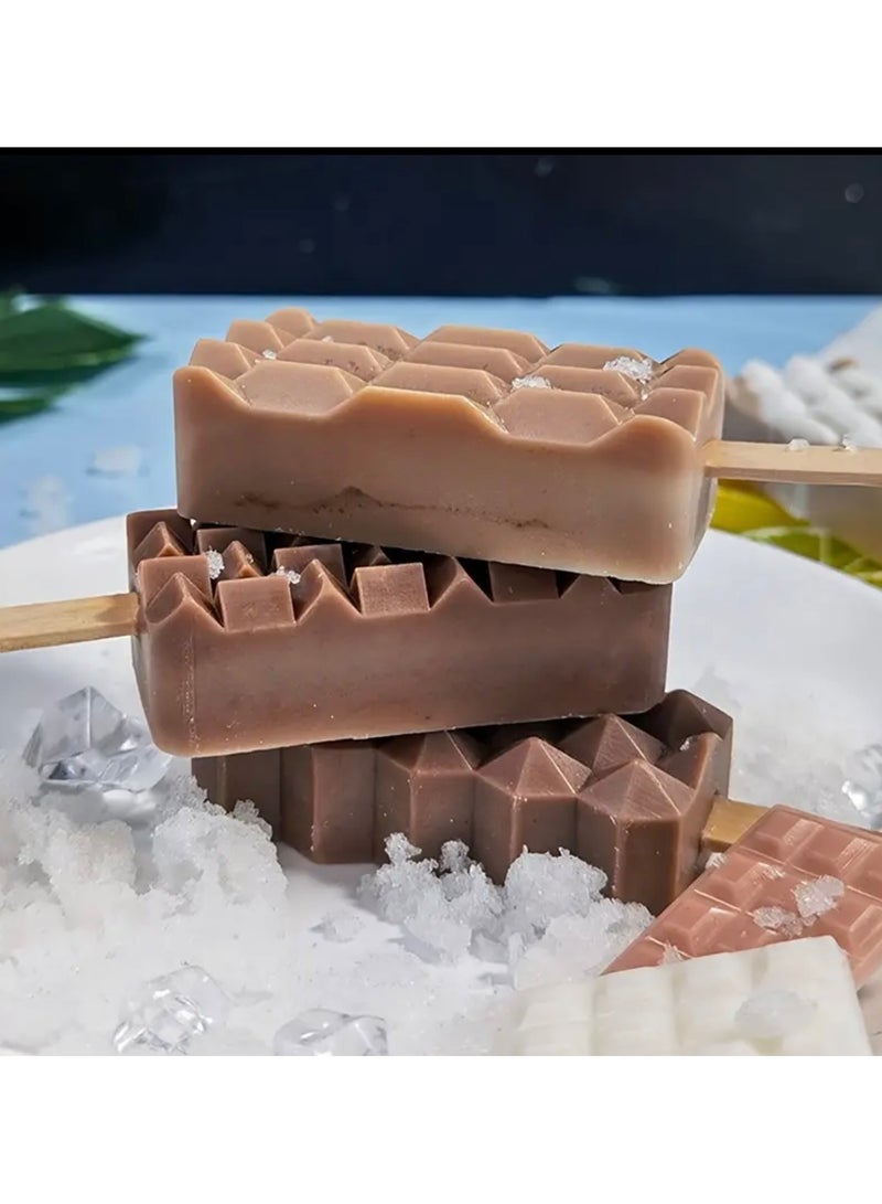 جست كواليتي قطعة واحدة، قالب المصاصة السيليكون، قوالب الثلج، قوالب الآيس كريم القابلة لإعادة الاستخدام، إكسسوارات الشاطئ، أدوات المطبخ الصيفية، أدوات المطبخ، إكسسوارات المطبخ - Image 2