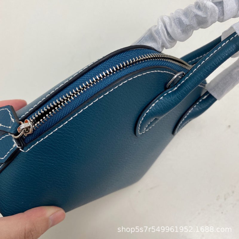 With Box) Mini Bowling Shell Bag Women'S Shoulder Bag Accessible Luxury Sheep Pattern Hand-Held Crossbody Bag - Image 5