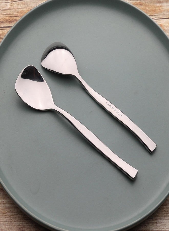 Tyminin 12 Pieces Stainless Steel Gelato/Ice Cream Spoons, Shovel Dessert Spoons for Yogurt, Tea, Cocktail, Sugar - Image 4