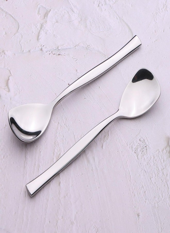 Tyminin 12 Pieces Stainless Steel Gelato/Ice Cream Spoons, Shovel Dessert Spoons for Yogurt, Tea, Cocktail, Sugar - Image 5
