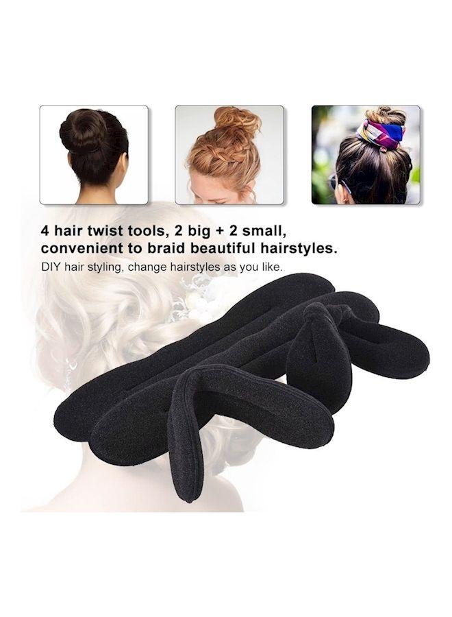 NIBEMINENT Hair Twister Styling Bun Black 25g - Image 4