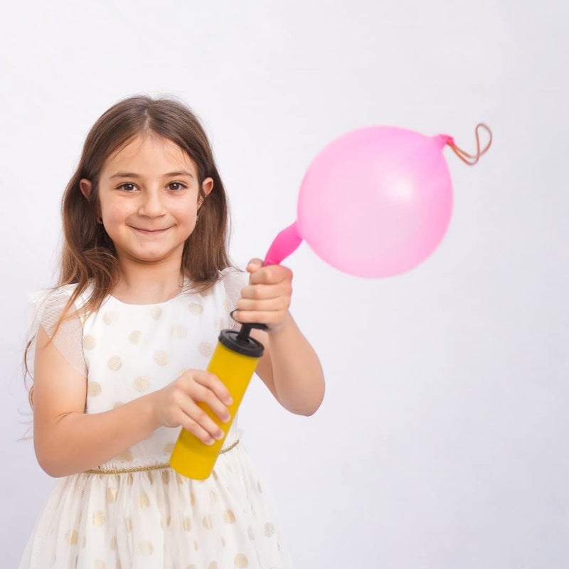 Mumfactory 25 Large Punch Balloons for Kids - Assorted Colors with Free Pump - Image 4