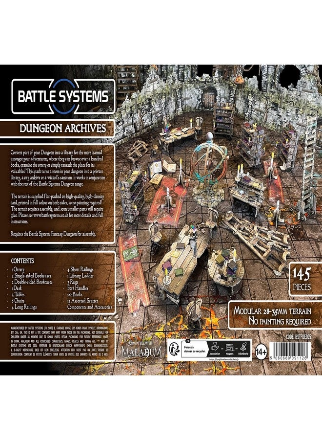 Battle Systems أنظمة المعارك، أثاث تضاريس الأبراج المحصنة الخيالية، مناظر طبيعية غامرة لألعاب تقمص الأدوار D&D وDND وMaladum وPathfinder – ورق مقوى متين عالي الجودة مطبوع على كلا الجانبين بألوان كاملة - Image 2