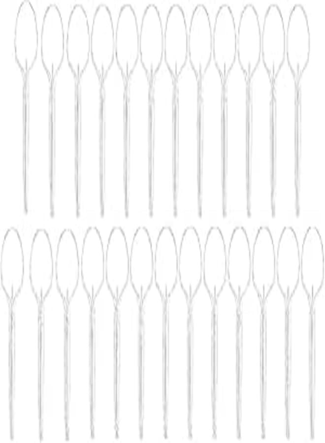 Sylla plastic spoons, 25 count - clear