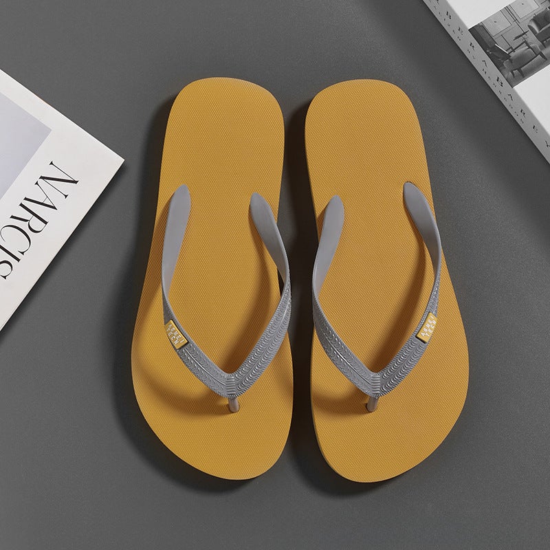 2023 Mens Summer Slides Non-slip Sport Sandals Beach Flip-Flops 2588 orange Gray 