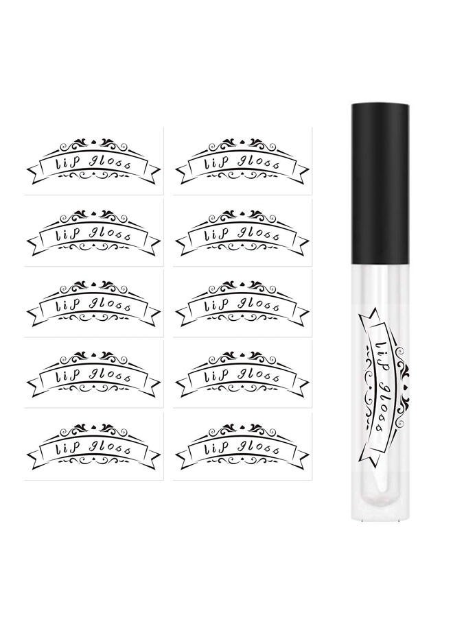 Besttile Lip Gloss Tube Stickers,2x1 Inch Clear Roller Bottles Stickers,Waterproof Label for Personalized DIY Lip Gloss Bottle,200 Pcs Per Pack - Image 1