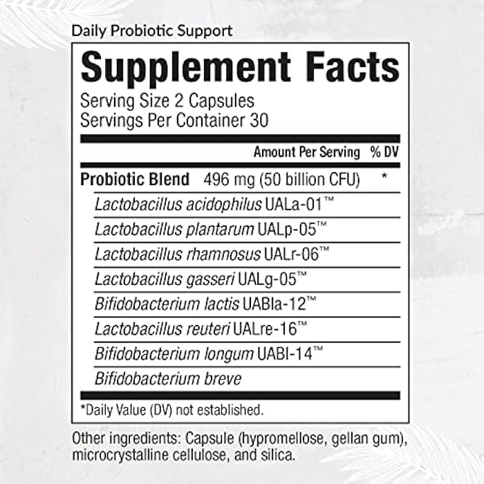 Equilife Daily Probiotic Support for Women and Men – 50 Billion CFU, Supports Digestive Health, Lactose Tolerance & Helps Reduce Bloating, 8 Probiotic Strains, Gluten Free, Non-GMO, 60 Capsules - Image 2