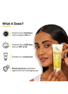 FIXDERMA Shadow Sunscreen Spf 30+ Pa+++ Gel | Sunscreen For Oily Skin, Body & Face | Sunscreen For Uva & Uvb Protection | Women & Men | Water Resistant- 40Gm  - Image 5