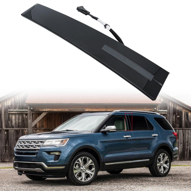 LEVANLIGHT B Pillar Molding Trim with Door Entry Keypad Compatible with Ford Explorer 20112019 Driver Front Left Outer LH Side Door Pillar Applique for Replaces DB5Z7820555AC BB5Z7820555AA