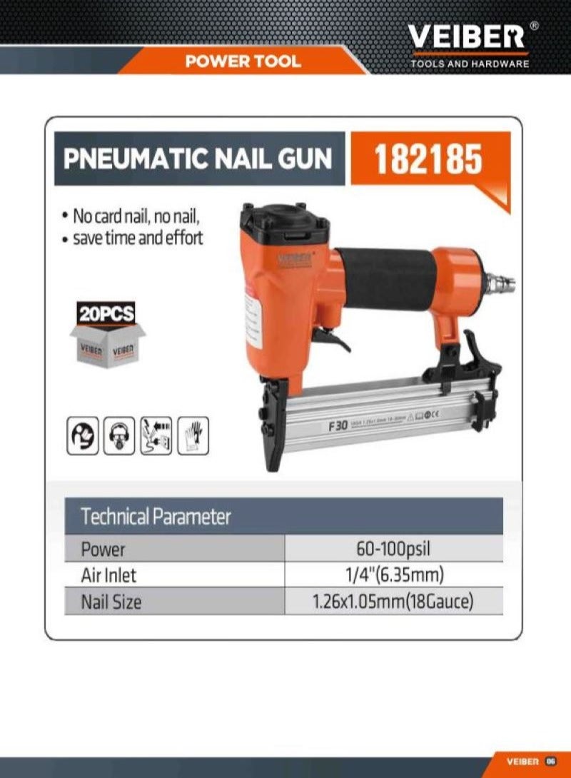 Veiber Pneumatic Nail Gun, Capacity 10-30m , 100 pcs Veiber - Image 2