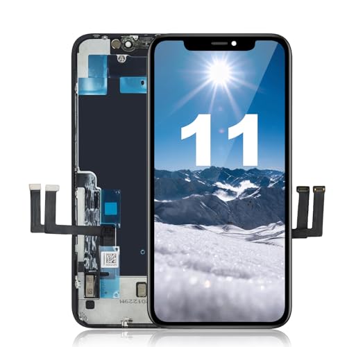 LMQ for iPhone 11 LCD Screen Replacement,Wholesale Full HD COF Screen Digitizer Display Assembly,with Waterproof Adhesive,Compatible with iPhone 11 Screen Replacement 6.1 inch(A2111,A2223，A2221),No Tools - Image 1