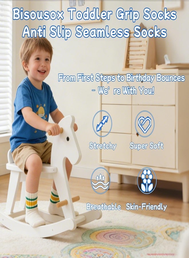 BISOUSOX Baby Boy Socks 0-6-12 Months, Toddler Socks 3T-4T-5T Grippy Non Slip Sock with Grips for Babies Newborn Infant - Image 4