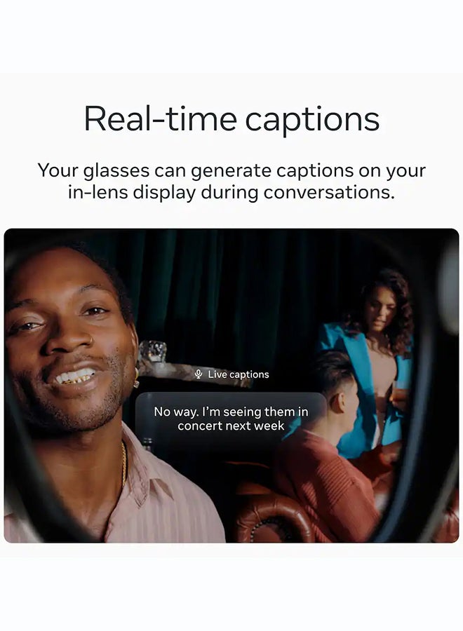ميتا Meta - Ray-Ban Display & Neural Band | AI glasses with in-lens display, Standard Size 1, Sand - Image 5