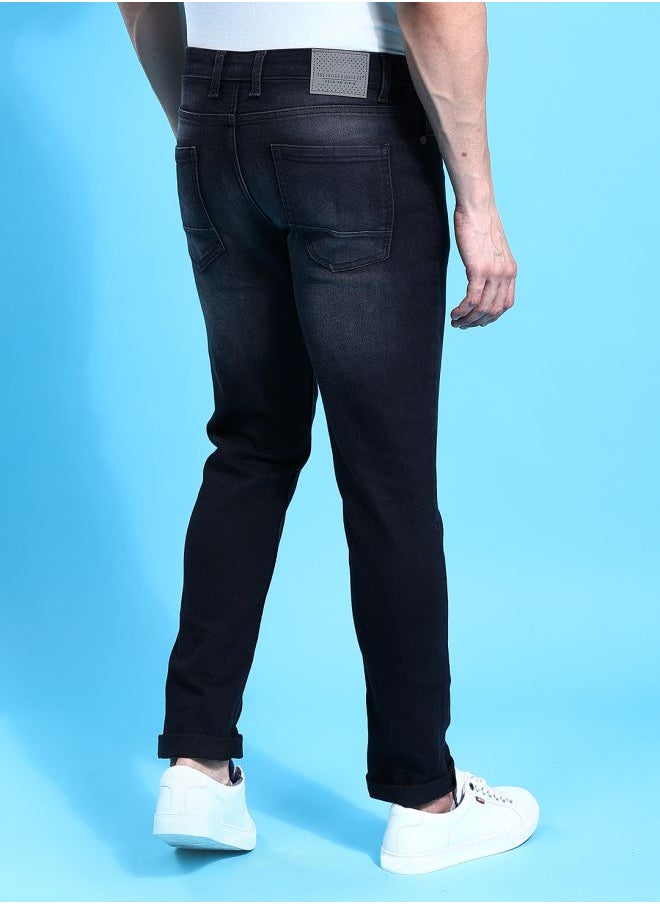 The Indian Garage Co Men Slim Fit Solid Mid-Rise Jeans  - Image 2