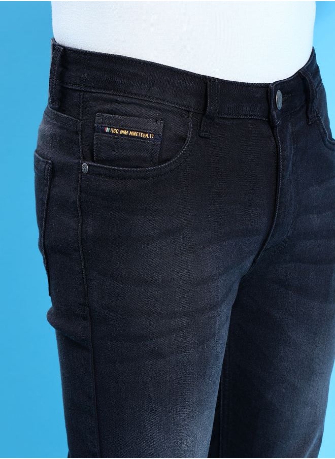The Indian Garage Co Men Slim Fit Solid Mid-Rise Jeans  - Image 4